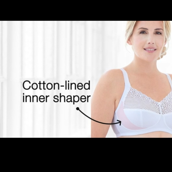 Glamorise Women's Full Figure Plus Size Comfortlift Support Bra #1103 44C, 46H - Picture 3 of 16